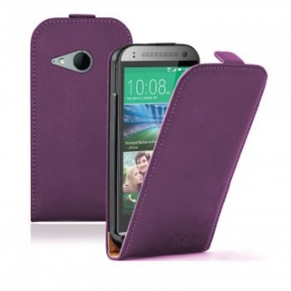 Flipové fialové pouzdro na HTC One Mini 2