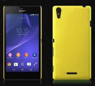 BACKCASE žluté pouzdro na SONY Xperia T3 D5103
