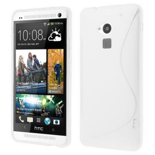 Gelové bílé S-LINE pouzdro na HTC One Max