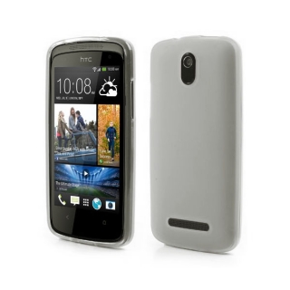 Gelové čiré matné pouzdro na HTC Desire 500