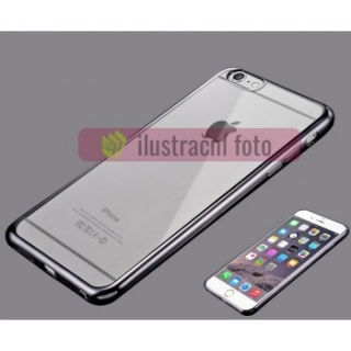 Gelové šedé pouzdro FRAME na APPLE iPhone X