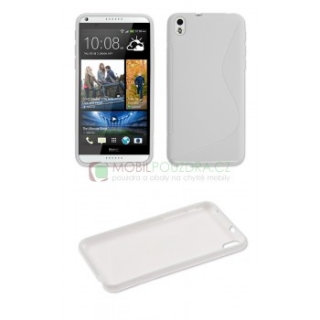 Gelové bílé S-LINE pouzdro na HTC Desire 816
