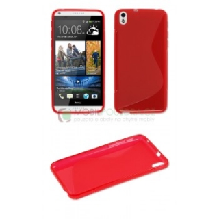 Gelové červené S-LINE pouzdro na HTC Desire 816