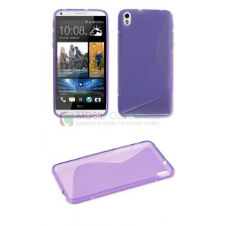 Gelové fialové S-LINE pouzdro na HTC Desire 816