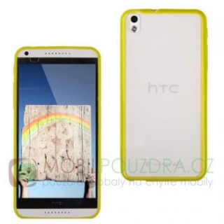 Gelové zelené BUMPER pouzdro na HTC Desire 816