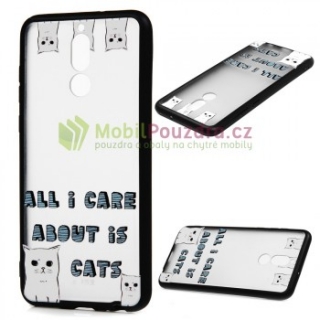 Gelové BUMPER pouzdro na HUAWEI Mate 10 Lite - vzor CARE CAT