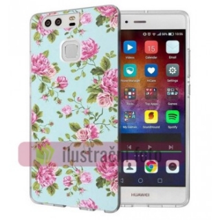 Gelové pouzdro s obrázkem na HUAWEI P9 Lite (2017) - vzor BLUE ROSES