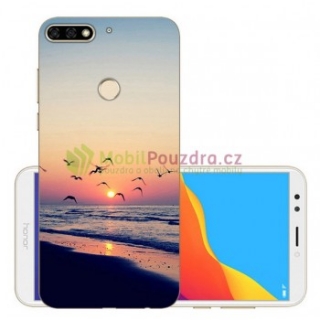 Gelové pouzdro s obrázkem na HUAWEI Y7 Prime (2018) / Honor 7C - vzor BEACH