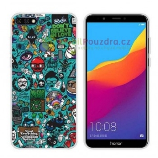Gelové pouzdro s obrázkem na HUAWEI Y7 Prime (2018) / Honor 7C - vzor LOGOS