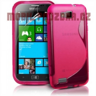 Gelové růžové S-LINE pouzdro na SAMSUNG i8750 Ativ S