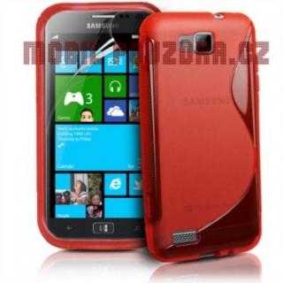 Gelové červené S-LINE pouzdro na SAMSUNG i8750 Ativ S
