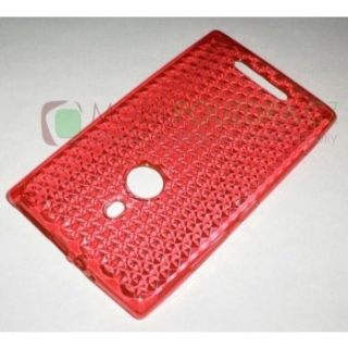 Gelové červené DIAMONDS pouzdro na NOKIA Lumia 925
