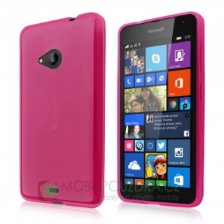 Gelové růžové pouzdro na MICROSOFT Lumia 535