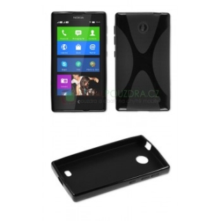 Gelové černé X-LINE pouzdro na NOKIA X / X+