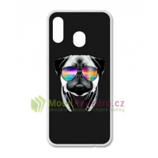 Gelové pouzdro s obrázkem na SAMSUNG A405 Galaxy A40 - vzor DISCO PUG