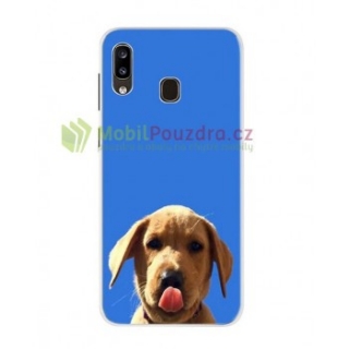 Gelové pouzdro s obrázkem na SAMSUNG A405 Galaxy A40 - vzor PUPPY