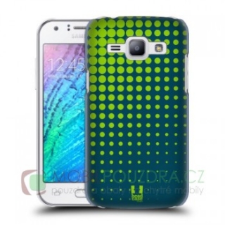 HEADCASE pouzdro na SAMSUNG J100 Galaxy J1 - vzor LIME HALFTONE