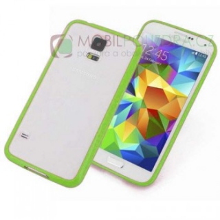 Gelové zelené BUMPER pouzdro na SAMSUNG i9600 G900 G903 Galaxy S5 / S5 Neo