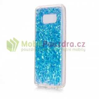 Gelové třpytivé pouzdro na SAMSUNG G950 Galaxy S8 - vzor BLUE GLITTER