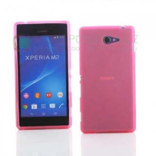 Gelové růžové pouzdro na SONY Xperia M2 D2303 / Xperia M2 Dual D2302
