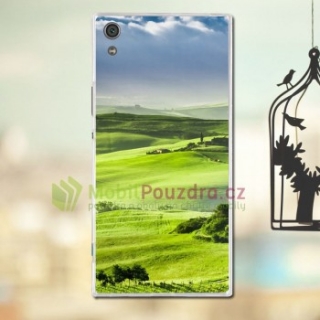 Gelové pouzdro s obrázkem na SONY G3121 Xperia XA1 - vzor GREEN FIELDS