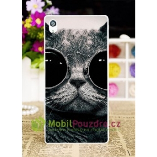 BACKCASE pouzdro na SONY Xperia XA F3111 - vzor CAT IN SUNGLASSES