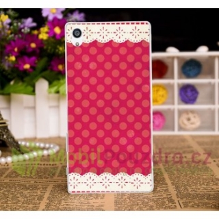 BACKCASE pouzdro na SONY Xperia XA F3111 - vzor PINK DOTS