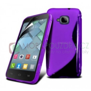 Gelové fialové S-LINE pouzdro na ALCATEL One Touch Idol Mini OT6012D