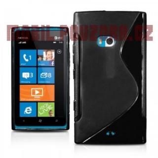 Gelové černé S-LINE pouzdro na NOKIA Lumia 900