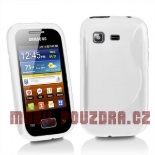 Gelové bílé S-LINE pouzdro na SAMSUNG S5300 Galaxy Pocket