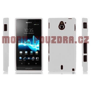 Metalické bílé pouzdro na SONY Xperia Sola
